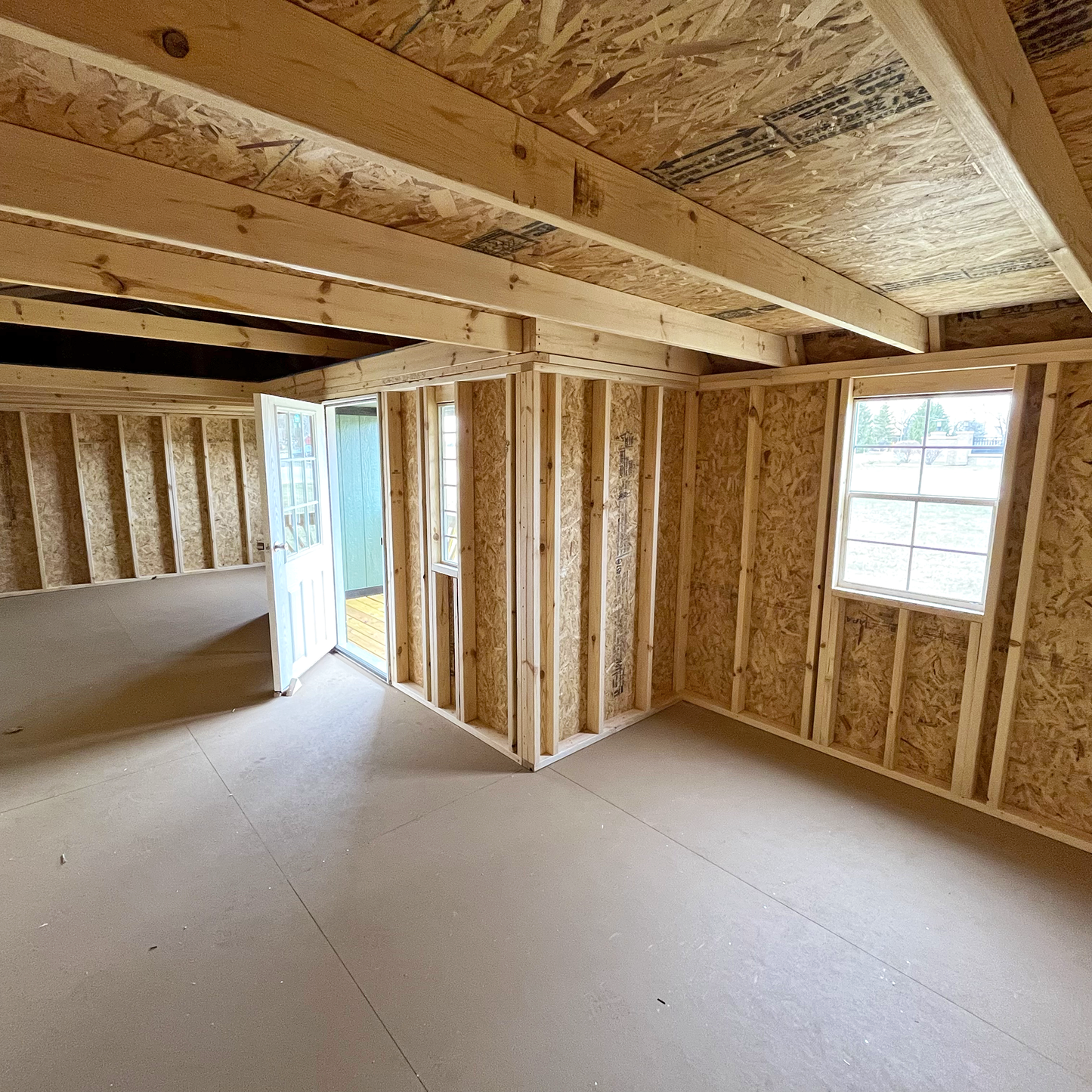 12 x 28 Lofted Barn Center Porch