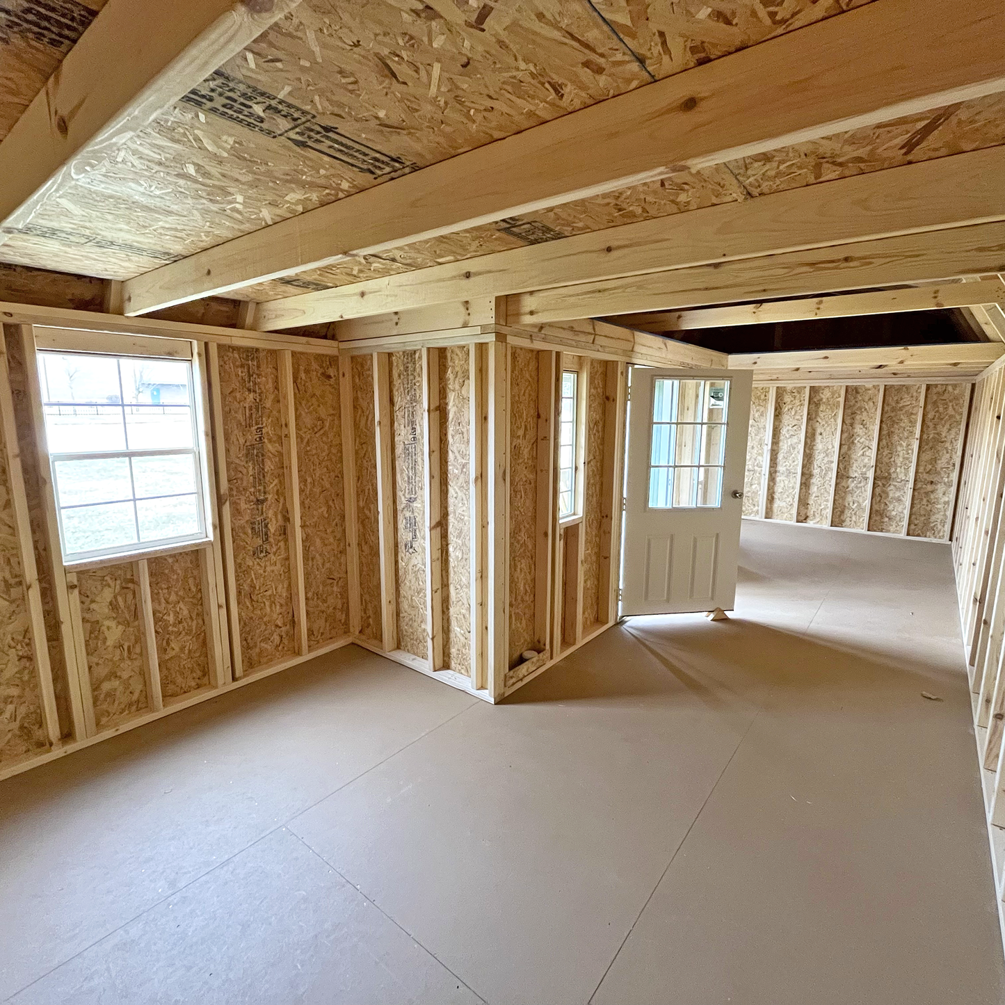 12 x 28 Lofted Barn Center Porch