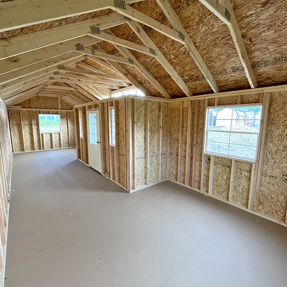 12 x 32 Center Porch + Dormer