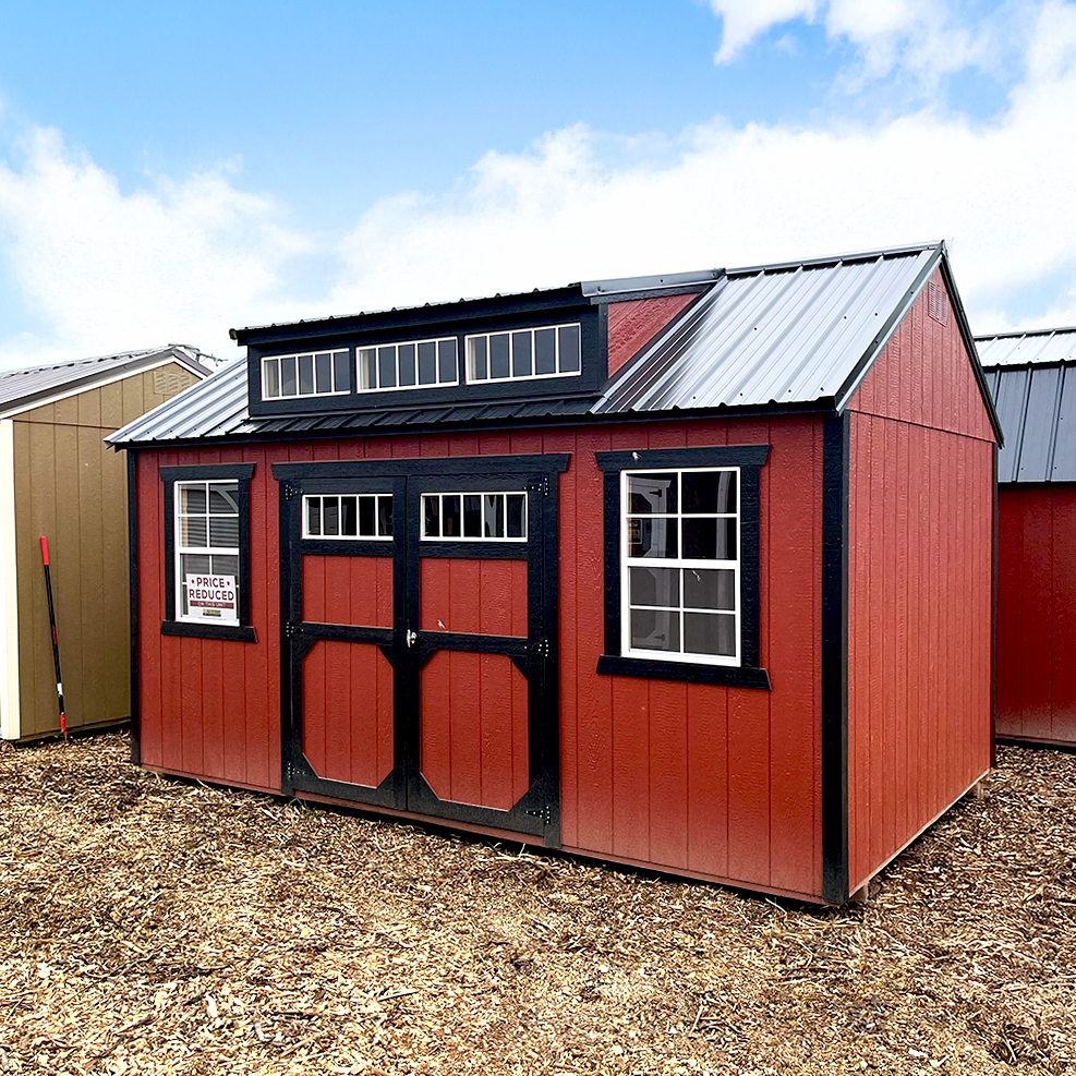 10 x 16 Utility Shed Dormer