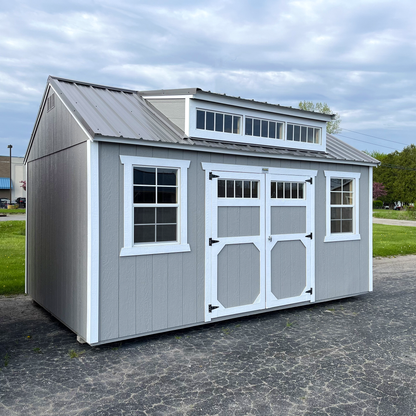 10 x 16 Utility Shed Dormer