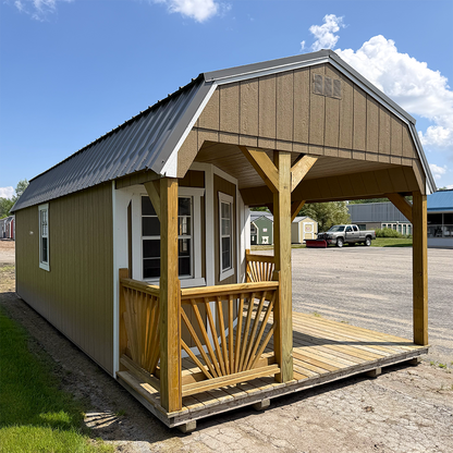 12 x 28 Lofted Barn Deluxe Playhouse