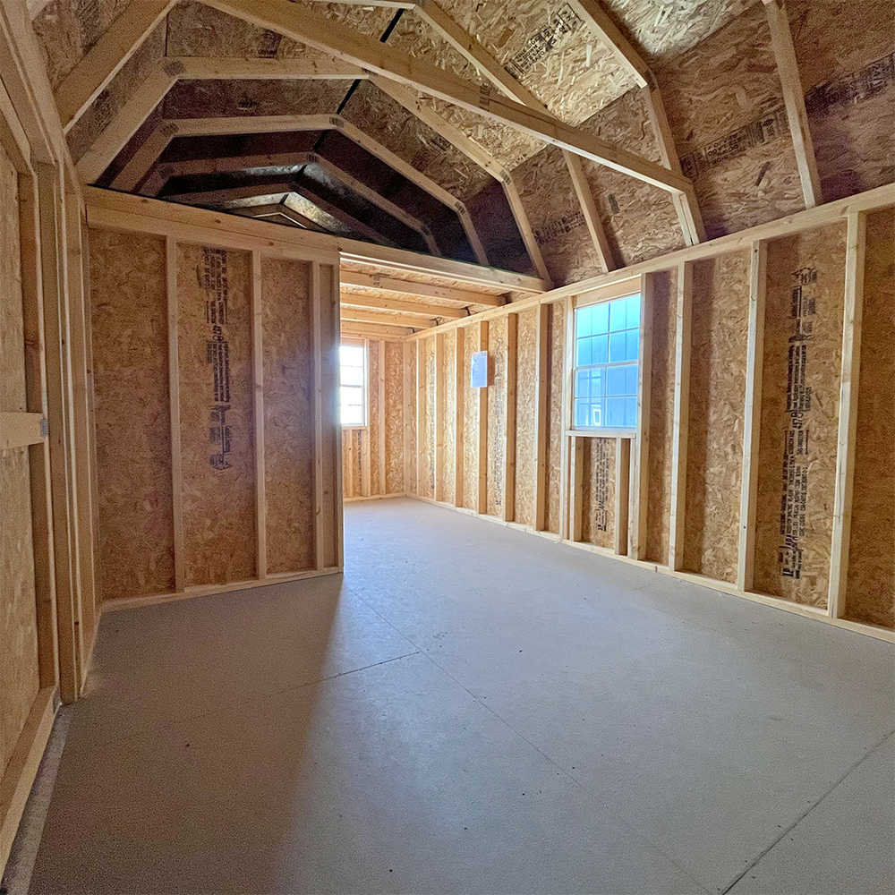 10 x 20 Lofted Barn Side Porch