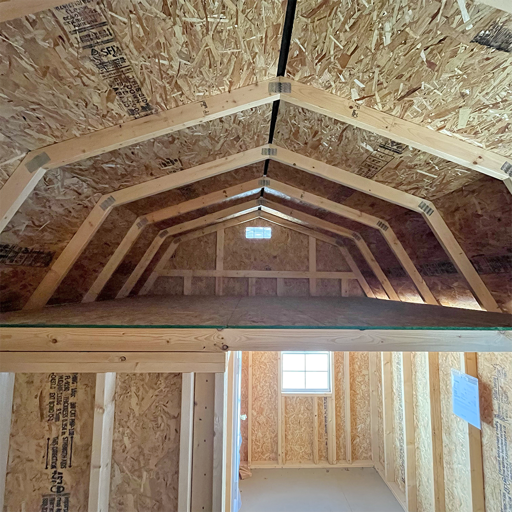 10 x 20 Lofted Barn Side Porch