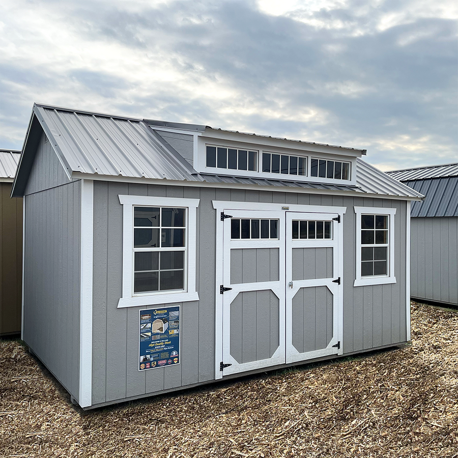 10 x 16 Utility Shed Dormer