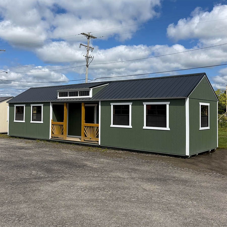 12 x 40 Utility Center Porch
