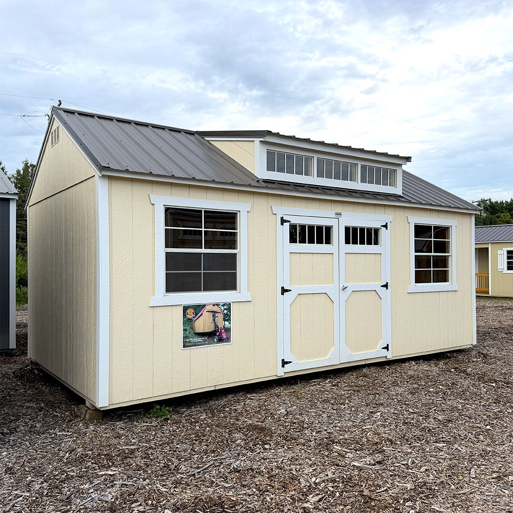10 x 20 Utility Shed Dormer