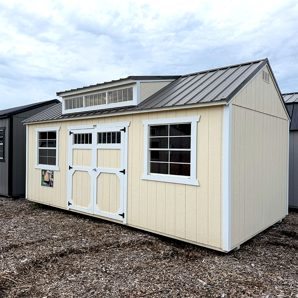 10 x 20 Utility Shed Dormer