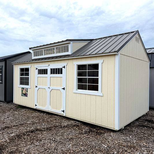 10 x 20 Utility Shed Dormer