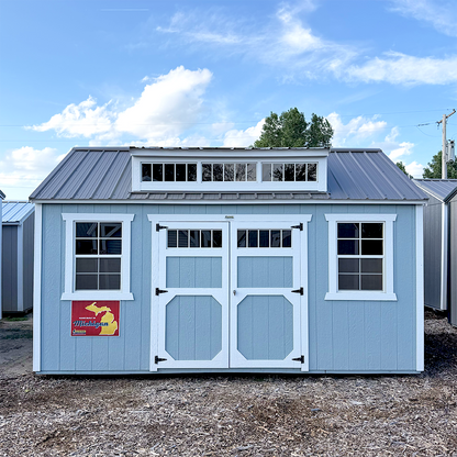 10 x 16 Utility Shed Dormer