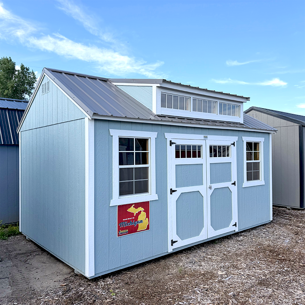 10 x 16 Utility Shed Dormer