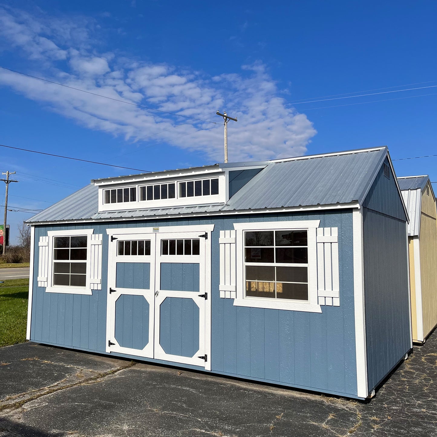 10 x 20 Utility Shed Dormer