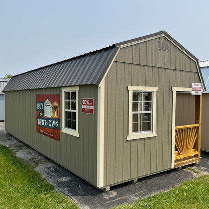 12 x 28 Lofted Barn Side Porch