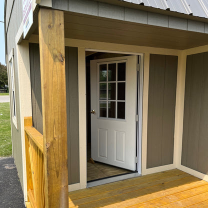 12 x 28 Lofted Barn Side Porch