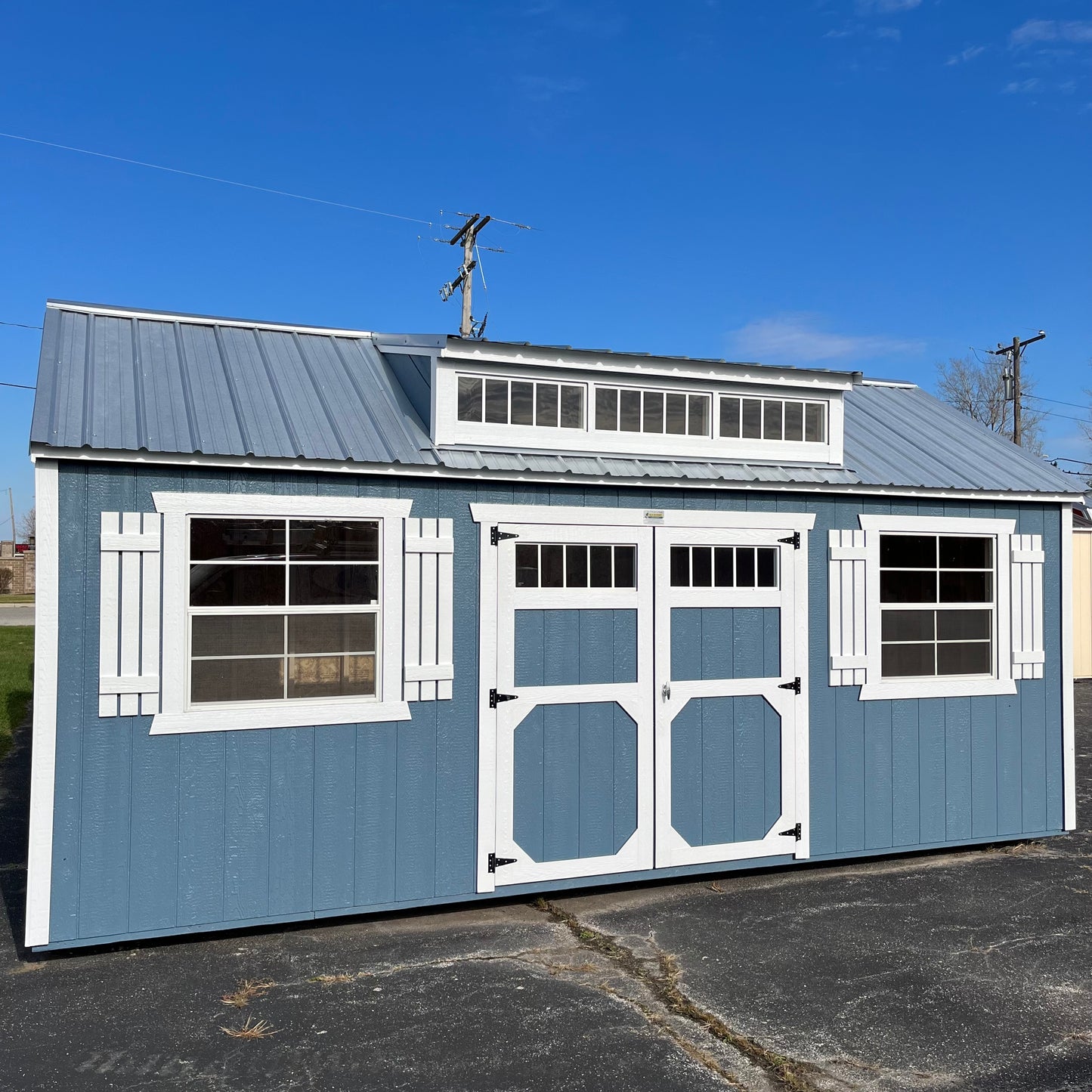 10 x 20 Utility Shed Dormer