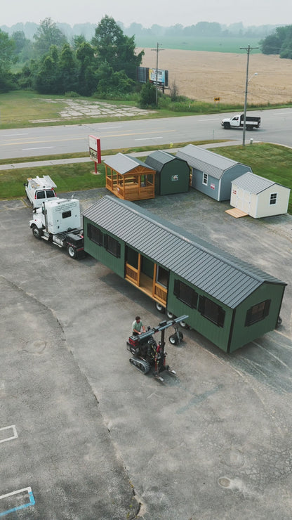 12 x 40 Utility Center Porch